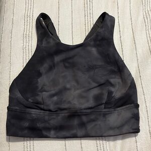 Lulu Lemon High Neck Women's Black Sports Bra size 6